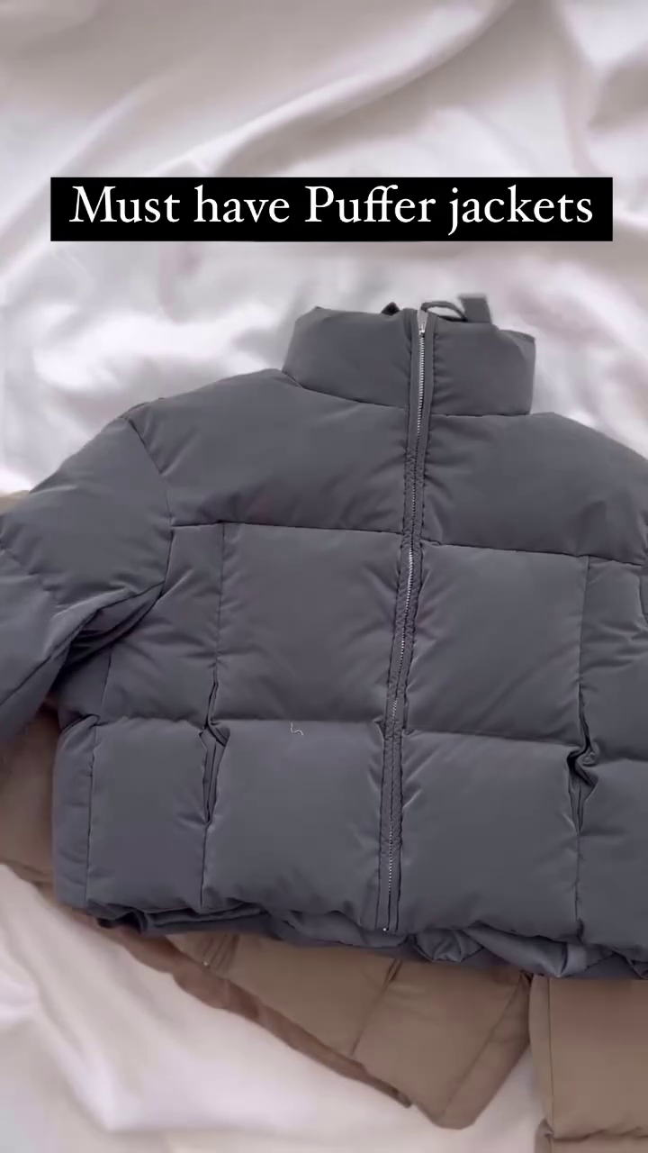 Chic Cropped Puffer Jacket - The Ultimate Winter Essential