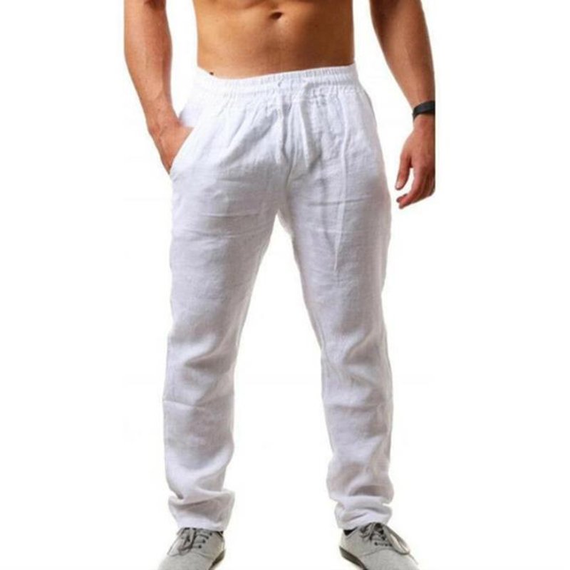 Men's Vintage Drawstring Casual Linen Pants