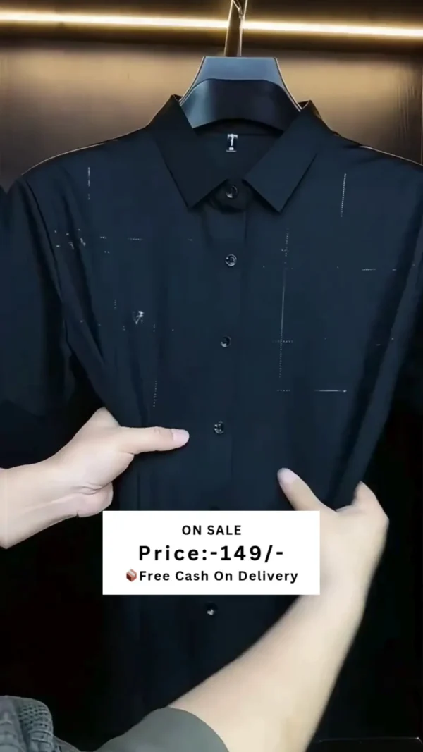 Men Classic Opaque Formal Shirt - Image 3