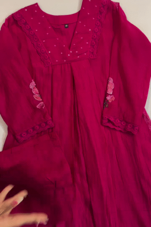 Chanderi Designer Suit – Royal Grace in Every Thread