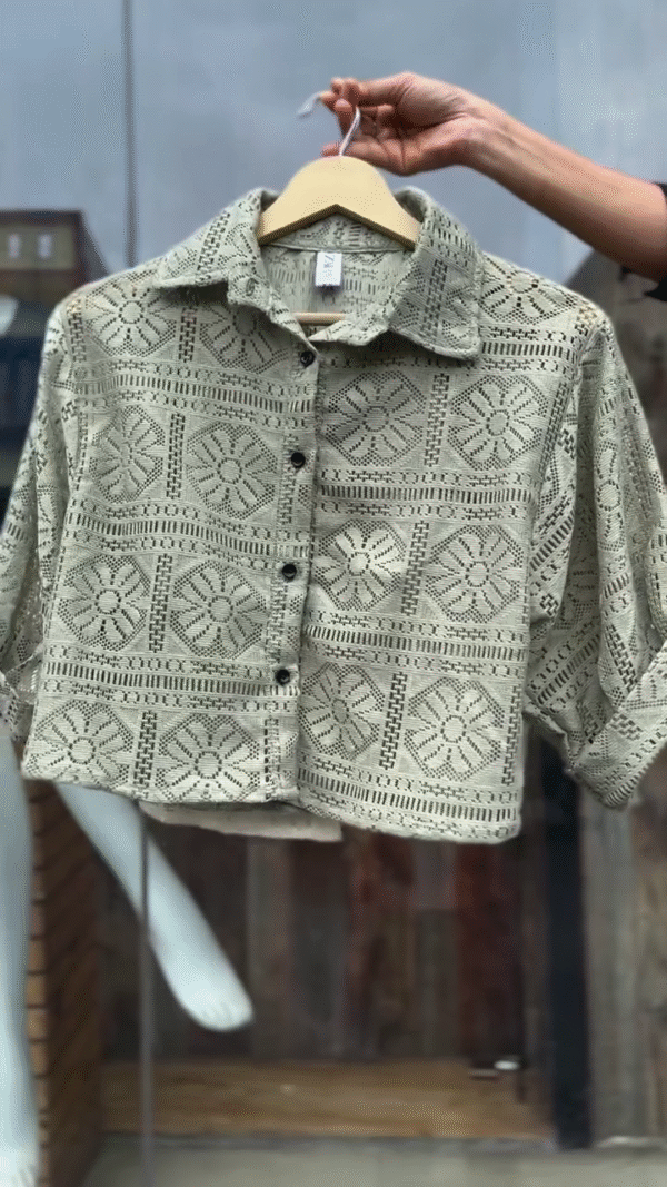Lace Classic Shirt – Elegance in Every Thread