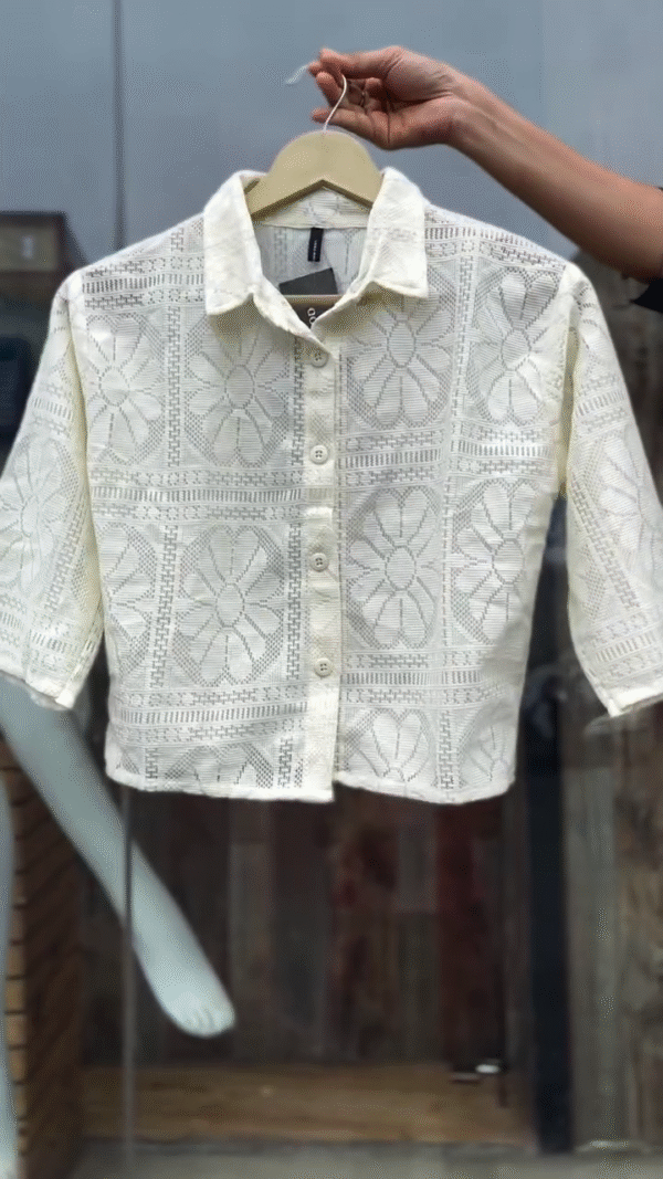Lace Classic Shirt – Elegance in Every Thread - Image 3