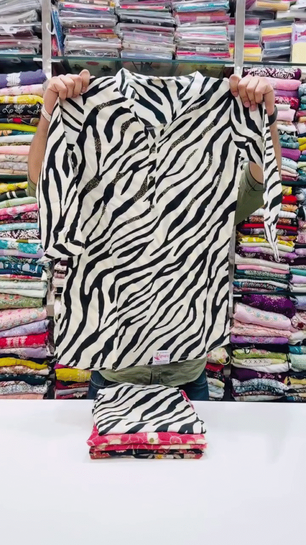 Zebra Print Shirt – Bold Stripes. Bolder Style.
