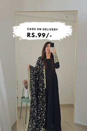 Zari Thread Embroidered Stright Kurta Set