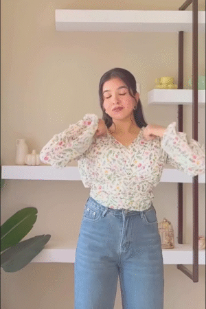 Floral Print Wrap Top – Effortless Elegance with a Modern Twist