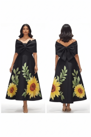 Olive Black Bow Wrap Chic Versatile & Effortlessly Stylish