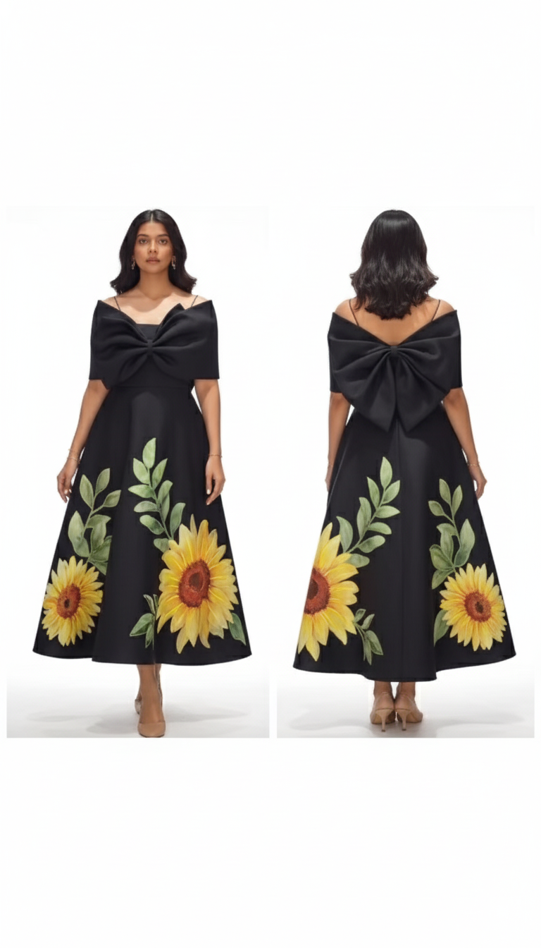 Olive Black Bow Wrap Chic Versatile & Effortlessly Stylish