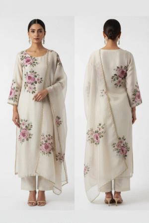 Women’s Viscose Rayon Kurta Pant Dupatta Set – Comfort Meets Ethnic Elegance