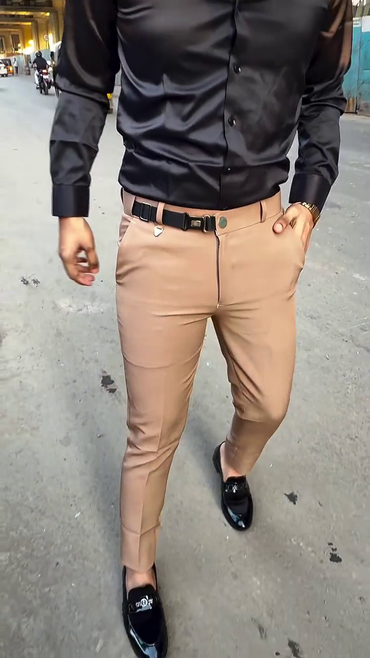 Men’s Slim-Fit Formal Stretch Trousers