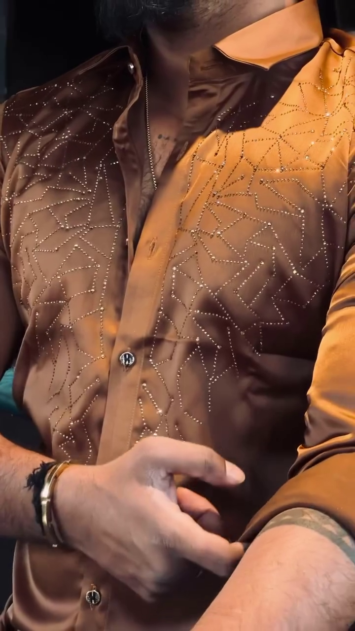 Men’s Premium Designer Partywear Shirt - Image 8