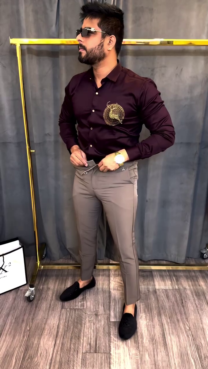 Men’s Luxury Printed Statement Shirt