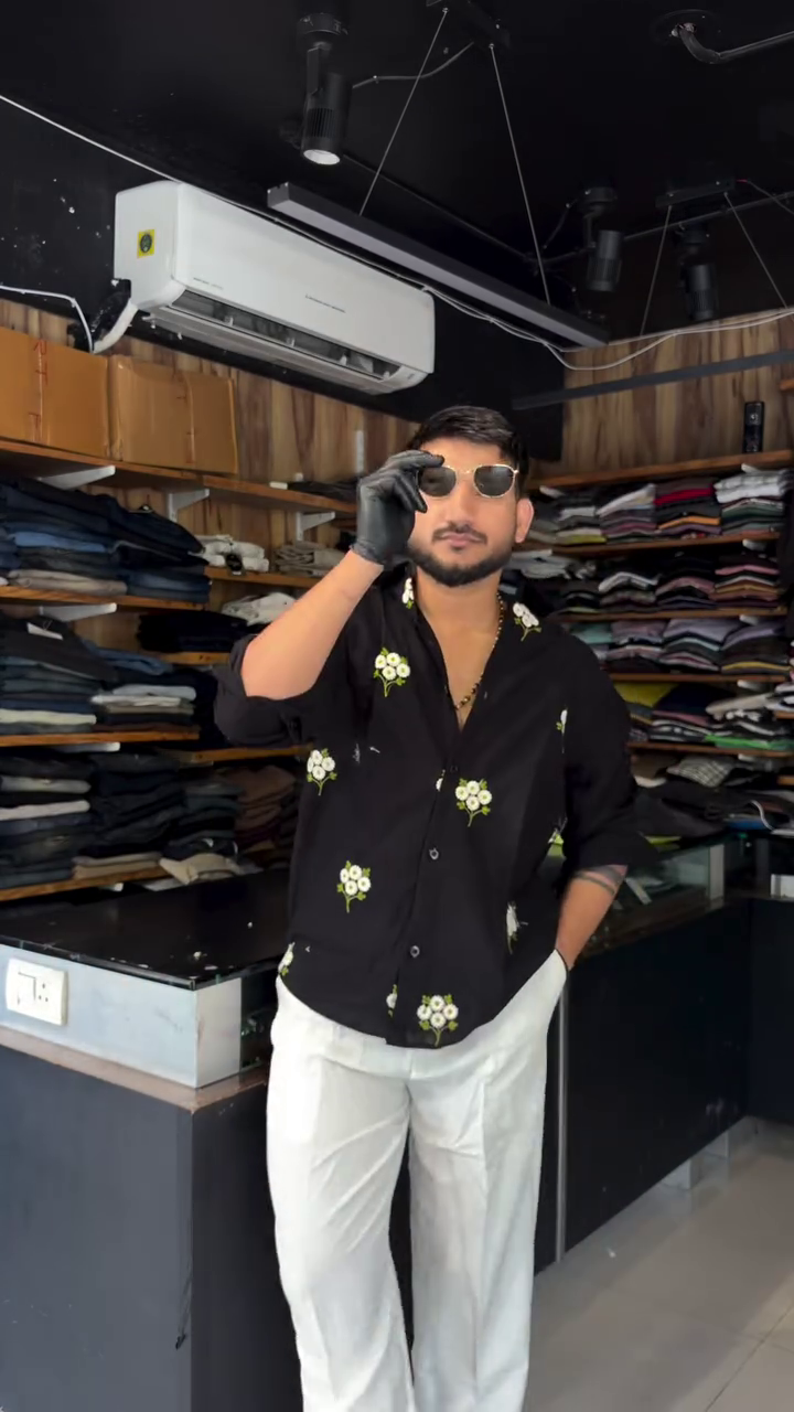 Double Gauge Embroidered Casual Regular Fit Shirt - Image 3