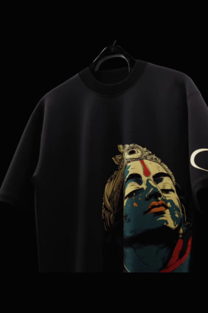 Men's Round Neck T-Shirt - Premium Shiva and Nandi Design, Comfortable Cotton Casual Tee for Everyday Wear