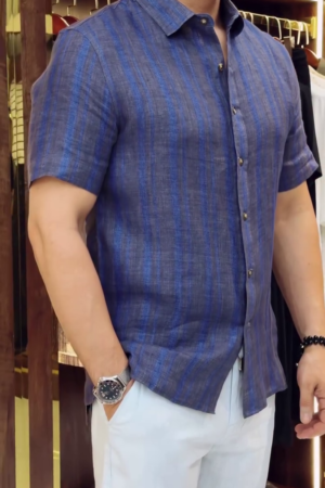 Highlander Men Popcorn Textured Printed Checked Casual Shirt