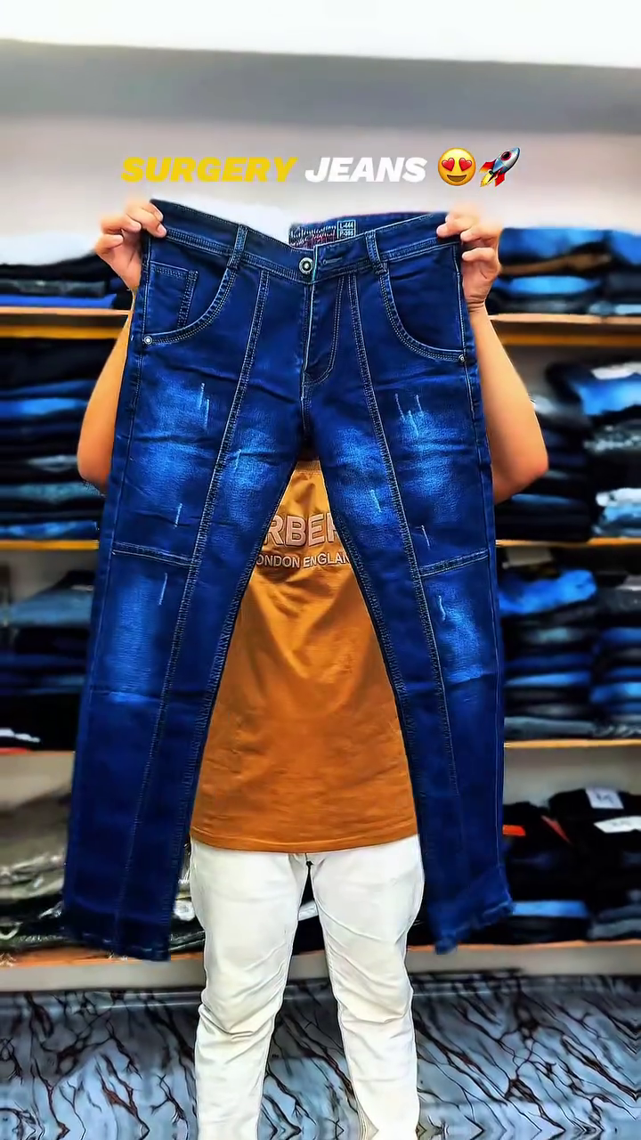 Men Light Fade Biker Cordura Stretchable Jeans - Image 4