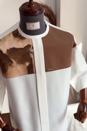 Men's Poly Cotton Shirt with Spread Collar Neck Line Full Sleeves Solid Pattern Regular Fit Western Style and Standard