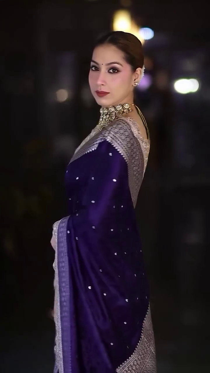 Embellished Embroidered Saree With Blouse Piece - Image 10