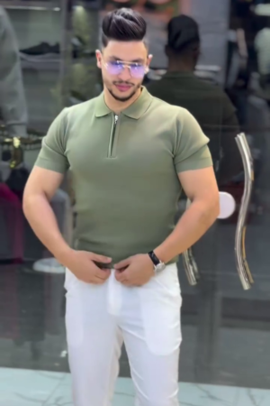 Men Polo Collar T-shirt