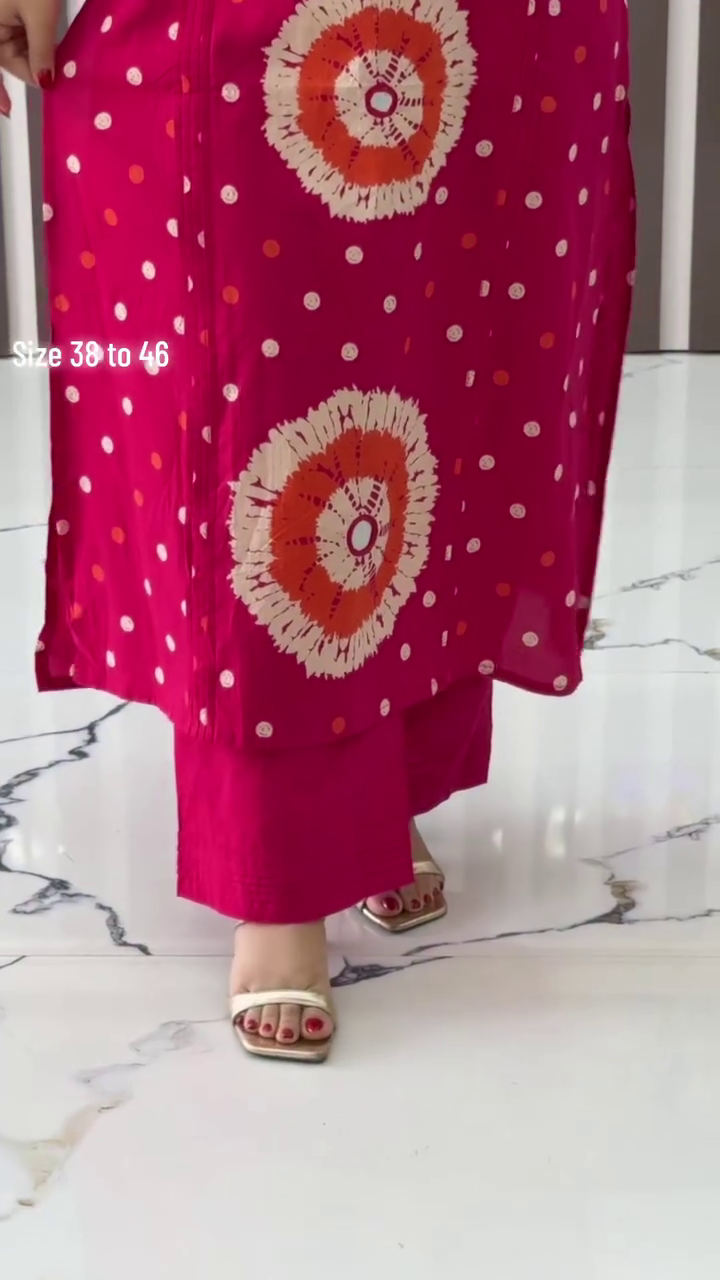 Women Printed Regular Pure Cotton Kurta with Trousers & With Dupatta - Image 2