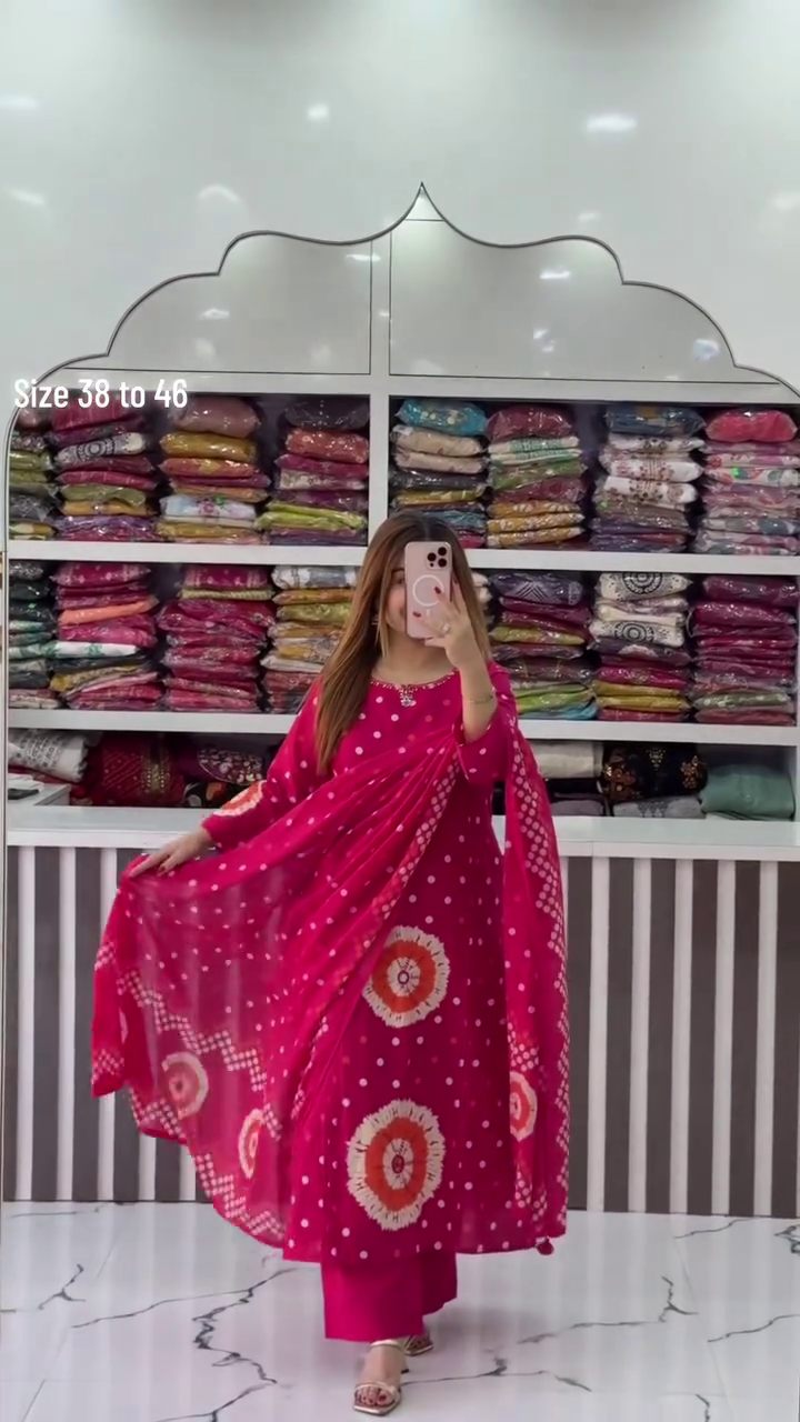 Women Printed Regular Pure Cotton Kurta with Trousers & With Dupatta - Image 4