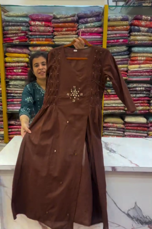 Ethnic Motifs Printed Regular Mirror Work Straight Kurta with Palazzos & Dupatta