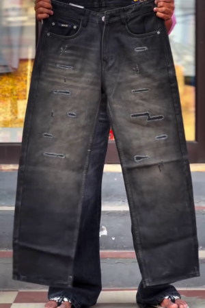 Men Mid-Rise Dark Baggy Jeans
