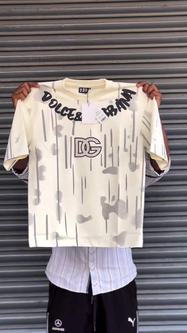Men White Camouflage Printed Oversized Cotton T-shirt