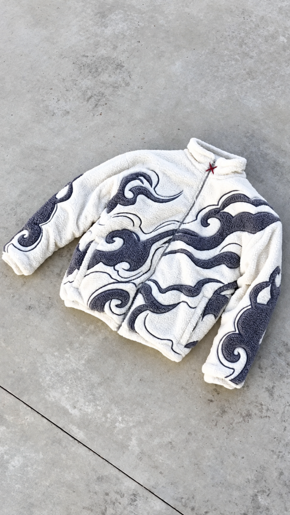 Gear 5 Luffy Inspired Sherpa Fleece Jacket for Men & Women Anime Streetwear Winter Jacket One Piece Inspired Cozy Outerwear